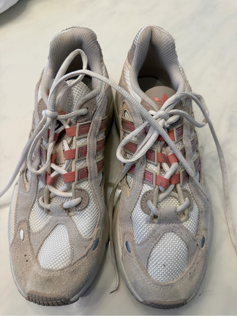 adidas Women’s Beige and Pink Running Sneakers